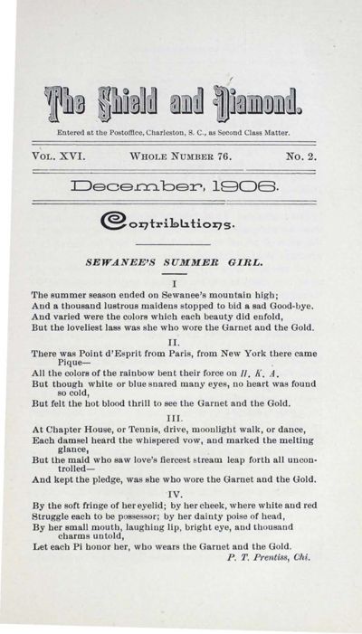 Sewanee's Summer Girl